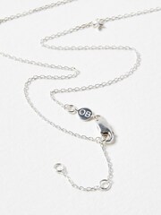 Oliver Bonas Silver Plated Zeke Star Detail Chain Necklace - Image 3 of 6