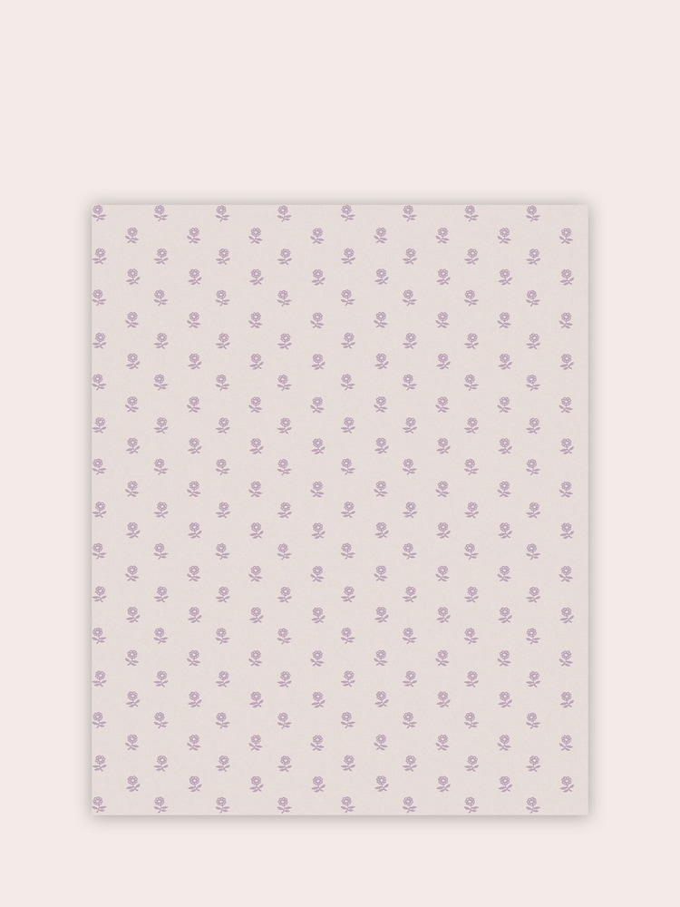 Laura Ashley Lavender Purple Daisy A4 Wallpaper Sample - Image 2 of 2