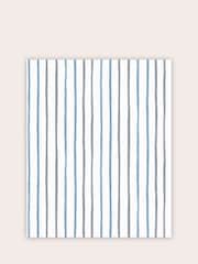 Laura Ashley Blue Painterly Stripe A4 Wallpaper Sample - Image 2 of 2