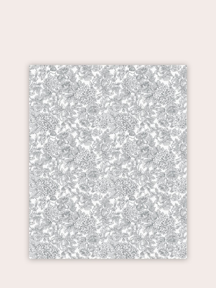 Laura Ashley Slate Grey Louise A4 Wallpaper Sample - Image 2 of 2