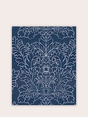 Laura Ashley Midnight Seaspray Blue Silchester A4 Wallpaper Sample - Image 2 of 2