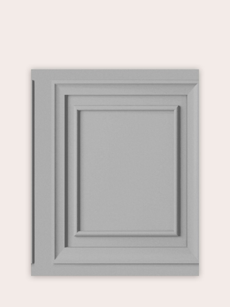 Laura Ashley Silver Redbrook Wood Panel A4 Wallpaper Sample - Image 2 of 2 Laura Ashley Silver Redbrook Wood Panel A4 Wallpaper Sample - Image 2 of 2