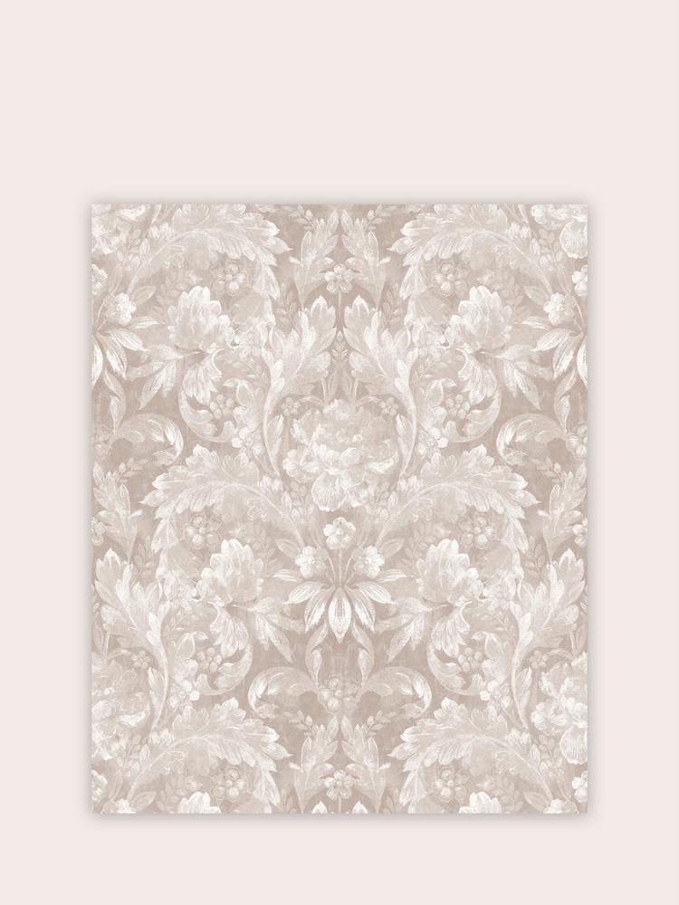 Laura Ashley Dove Grey Apolline A4 Wallpaper Sample Wallpaper Sample - Image 2 of 2