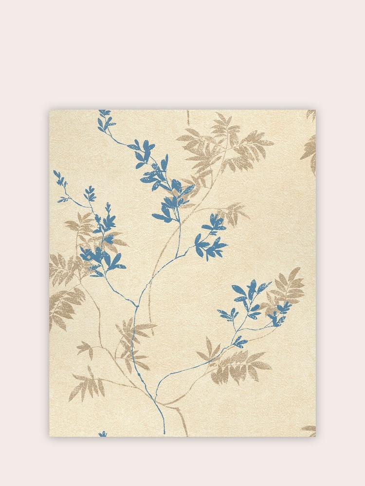 Laura Ashley Gold Mari A4 Wallpaper Sample - Image 2 of 2