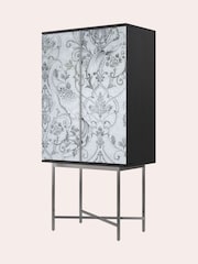 Laura Ashley Black Tregaron 2 Door Cocktail Cabinet - Image 4 of 6