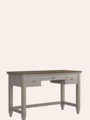 Laura Ashley Grey Hanover 3 Drawer Desk - Image 3 of 4