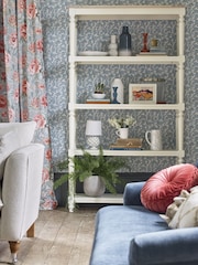 Laura Ashley White Dorset Open Bookcase - Image 1 of 6