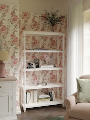 Laura Ashley White Dorset Open Bookcase - Image 2 of 6