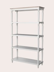 Laura Ashley White Dorset Open Bookcase - Image 3 of 6
