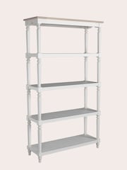 Laura Ashley White Dorset Open Bookcase - Image 5 of 6