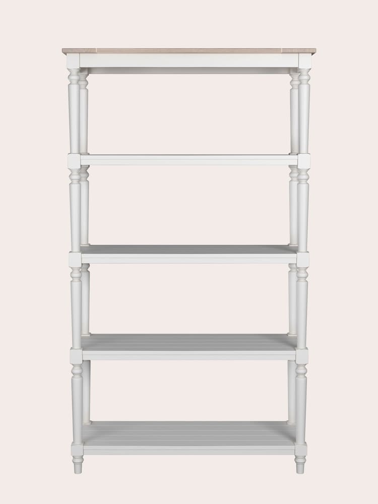 Laura Ashley White Dorset Open Bookcase - Image 6 of 6