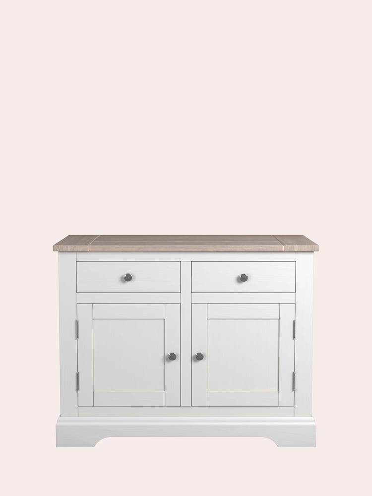 Laura Ashley White Dorset 2 Door 2 Drawer Sideboard - Image 2 of 4