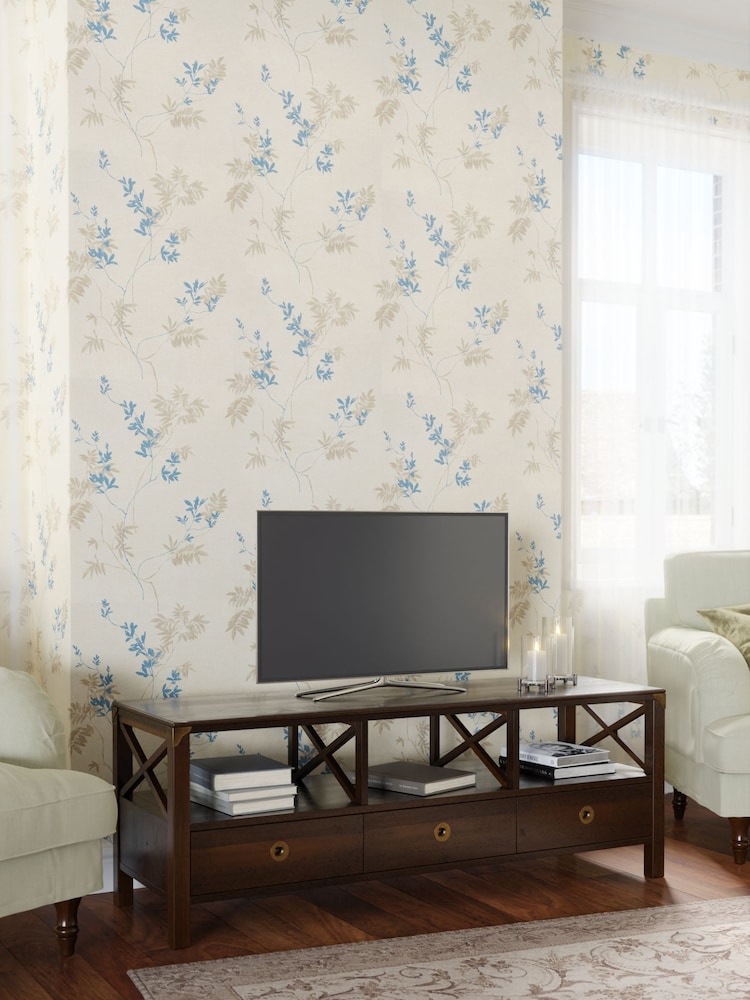 Laura Ashley Brown Balmoral Wide Tv Unit - Image 2 of 5