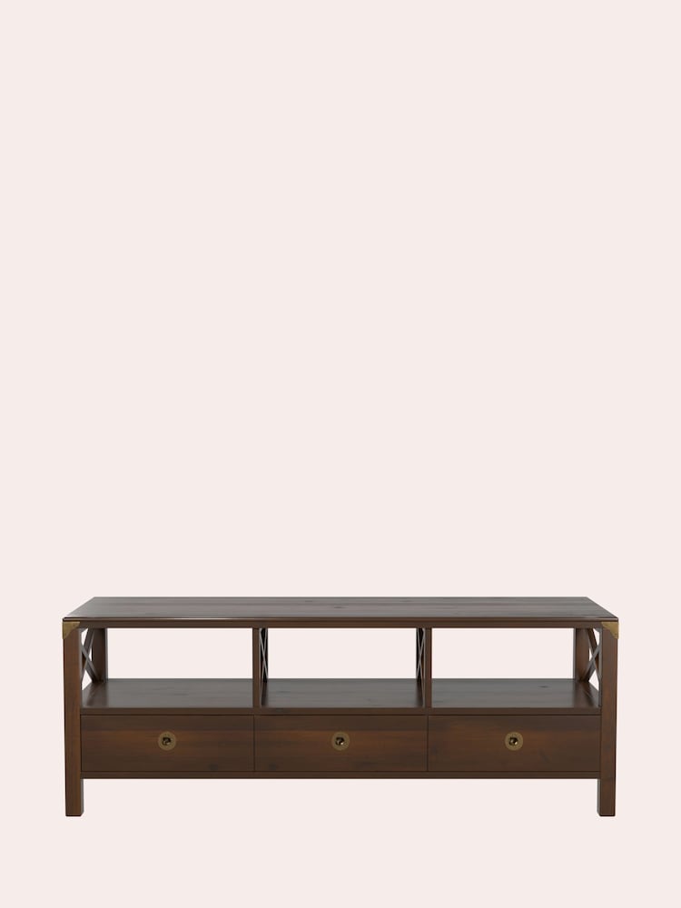 Laura Ashley Brown Balmoral Wide Tv Unit - Image 5 of 5