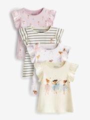 Ballerina Vests 4 Pack (3mths-7yrs) - Image 1 of 2