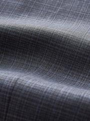 Navy Blue Check Suit Waistcoat - Image 10 of 12