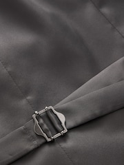 Navy Blue Check Suit Waistcoat - Image 7 of 12