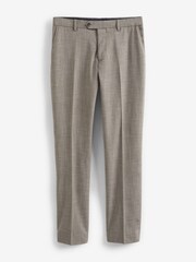 Neutral Slim Textured Suit Trousers - Image 6 of 10