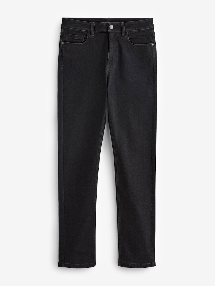 Black Washed Slim Fit Jeans - Image 1 of 1 Black Washed Slim Fit Jeans - Image 1 of 1