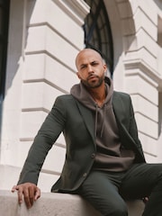 Pine Green Skinny Fit Motionflex Stretch Suit Jacket - Image 1 of 7