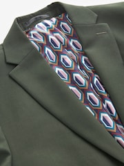 Pine Green Skinny Fit Motionflex Stretch Suit Jacket - Image 4 of 7
