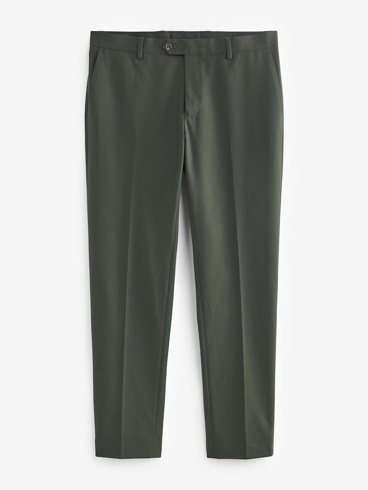 Pine Green Skinny Fit Motionflex Stretch Suit Trousers - Image 2 of 7