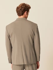 Taupe Skinny Fit Motionflex Stretch Suit: Jacket - Image 4 of 13