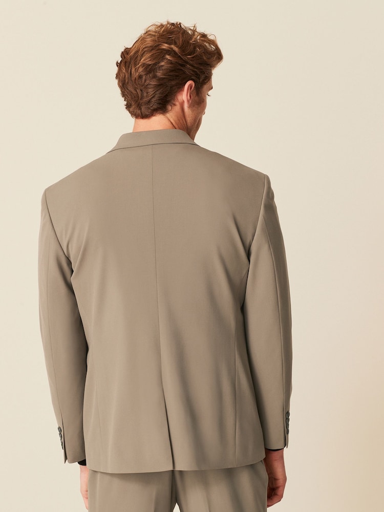 Taupe (Taupe) - Skinny Fit (Skinny Fit) - Veste de costume stretch Motionflex - Image 4 of 13