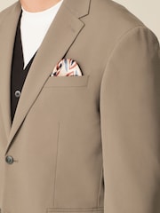 Taupe Skinny Fit Motionflex Stretch Suit: Jacket - Image 7 of 13