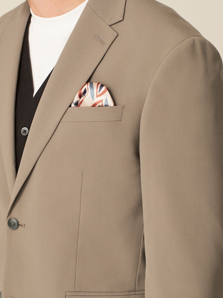 Taupe (Taupe) - Skinny Fit (Skinny Fit) - Veste de costume stretch Motionflex - Image 7 of 13