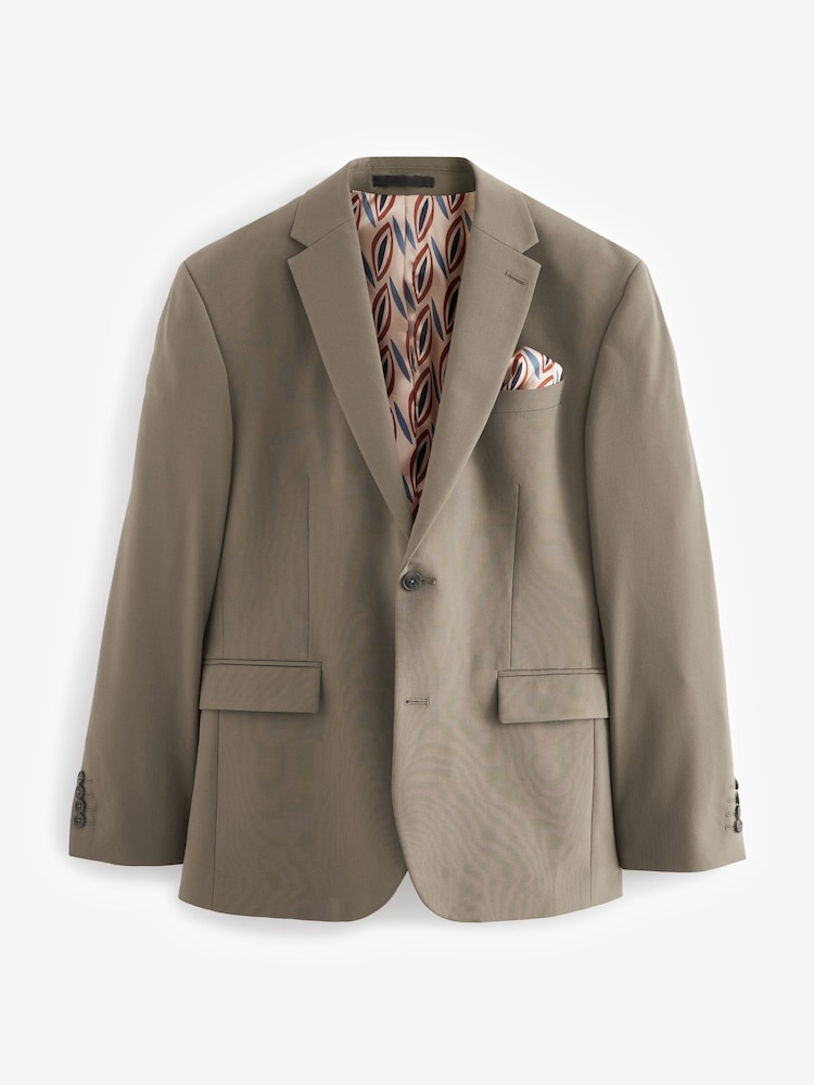 Taupe (Taupe) - Skinny Fit (Skinny Fit) - Veste de costume stretch Motionflex - Image 8 of 13