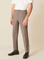 Taupe - Enge Passform - Motionflex Anzug mit Stretchanteil: Hose - Bild 1 von 11