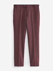 Burgundy Red Skinny Motionflex Stretch Suit: Trousers - Image 6 of 11
