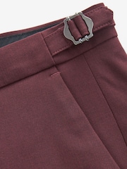 Burgundy Red Skinny Motionflex Stretch Suit: Trousers - Image 8 of 11