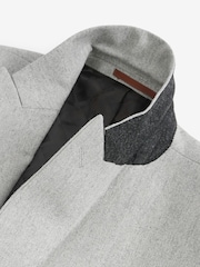 Hellgrau - Regulär - Slim Fit Anzug aus Donegal-Wolle: Jacke - Bild 10 von 13