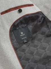 Hellgrau - Regulär - Slim Fit Anzug aus Donegal-Wolle: Jacke - Bild 12 von 13