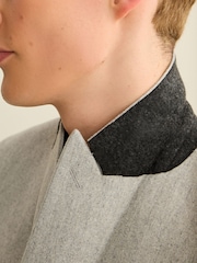 Hellgrau - Regulär - Slim Fit Anzug aus Donegal-Wolle: Jacke - Bild 7 von 13