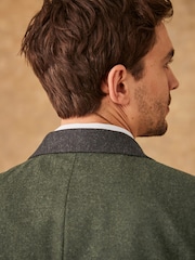 Green Slim Fit Trimmed Donegal Suit: Jacket - Image 7 of 16