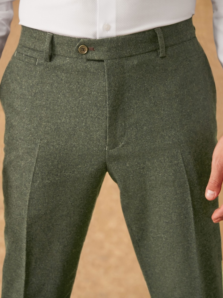 Vert - Costume Donegal coupe slim : pantalons - Image 5 of 10