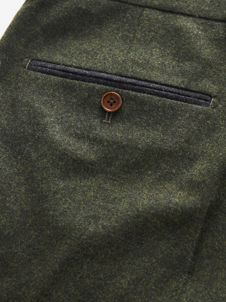 Vert - Costume Donegal coupe slim : pantalons - Image 8 of 10