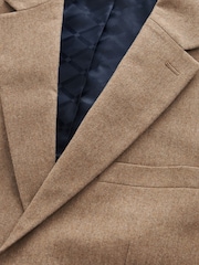 Stone Slim Fit Wool Donegal Suit Jacket - Image 7 of 9