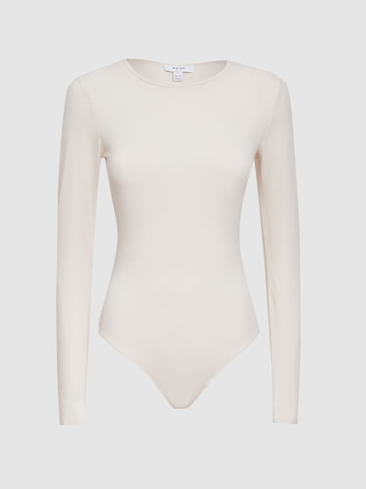 Reiss Ivory Ester Long Sleeve Bodysuit - Image 2 of 4
