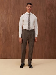 Brown Slim Check Suit Trousers - Image 2 of 11