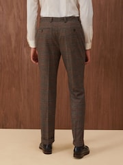 Brown Slim Check Suit Trousers - Image 3 of 11