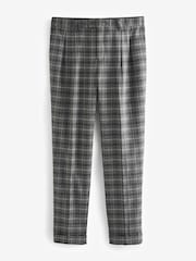 Grey Slim Fit Trimmed Check Suit: Trousers - Image 6 of 10