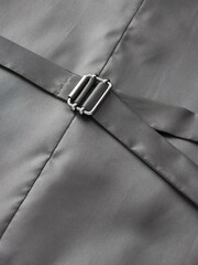Grey Slim Fit Trimmed Check Suit: Waistcoat - Image 7 of 9