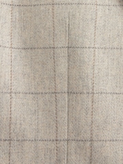 Light Grey Regular Fit Trimmed Check Suit Jacket - Image 12 of 13