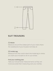 Navy Blue EDIT Slim Fit Suit Trousers - Image 5 of 5