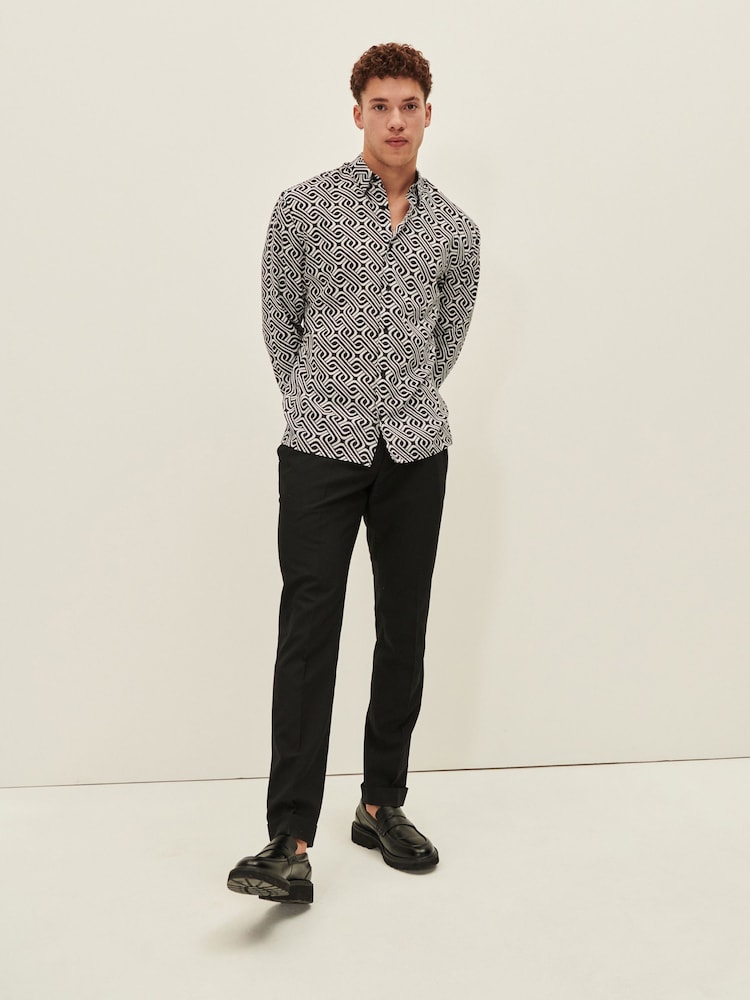 Black EDIT Slim Fit Suit Trousers - Image 2 of 5