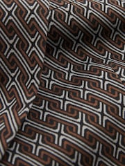 Brown EDIT Geometric Slim Fit Suit: Jacket - Image 10 of 23